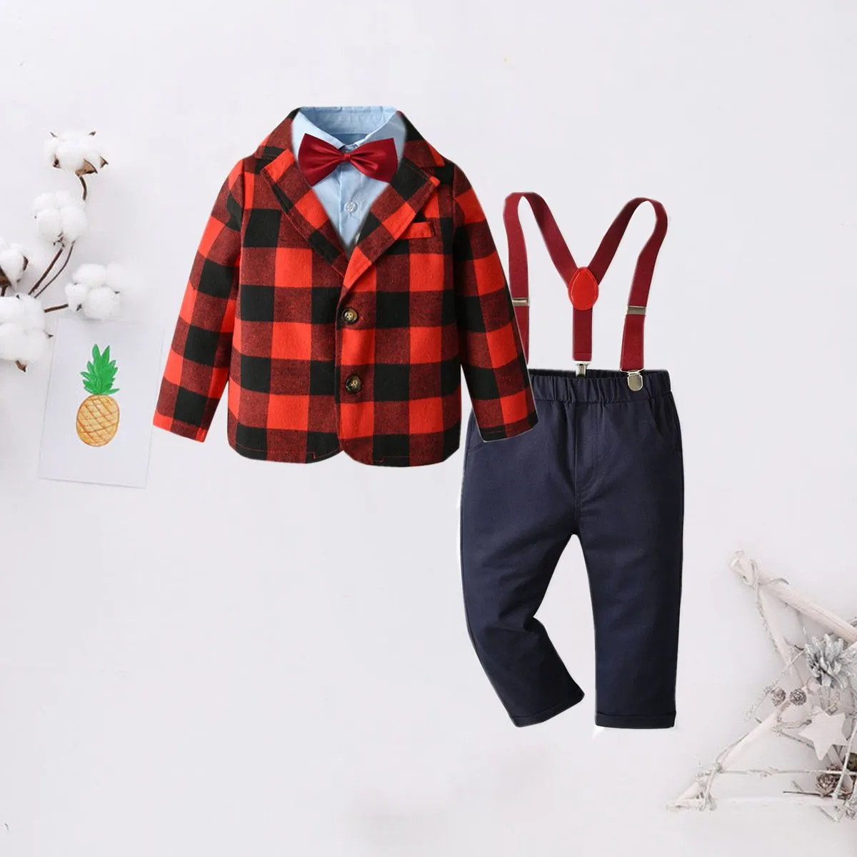 5-Piece Stylish Little Boy Party Suits