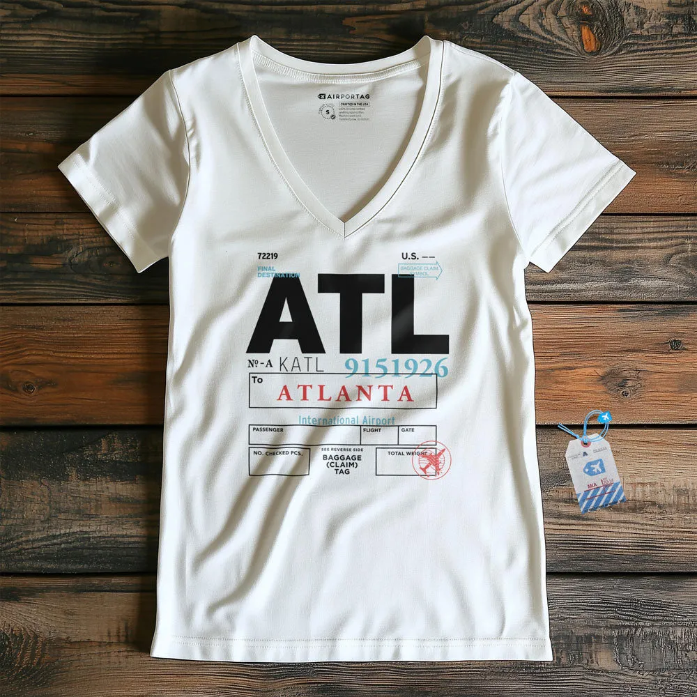 ATL - Women's V-Neck T-Shirt