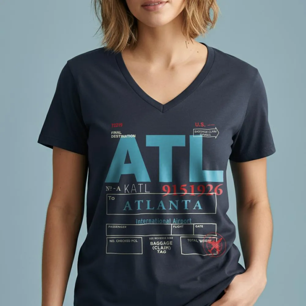 ATL - Women's V-Neck T-Shirt