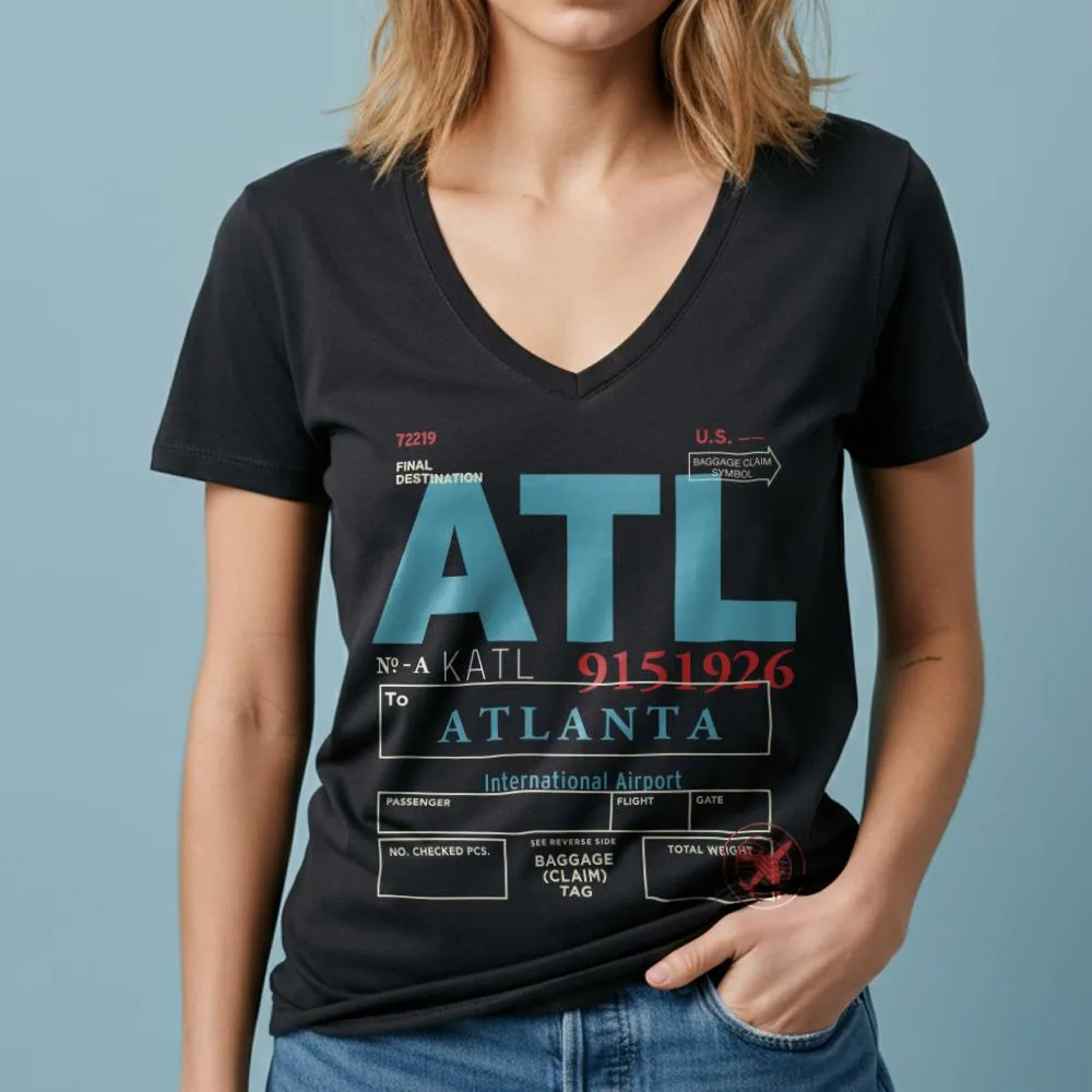 ATL - Women's V-Neck T-Shirt