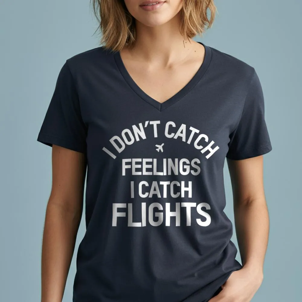 Catch Flights - Women's V-Neck T-Shirt