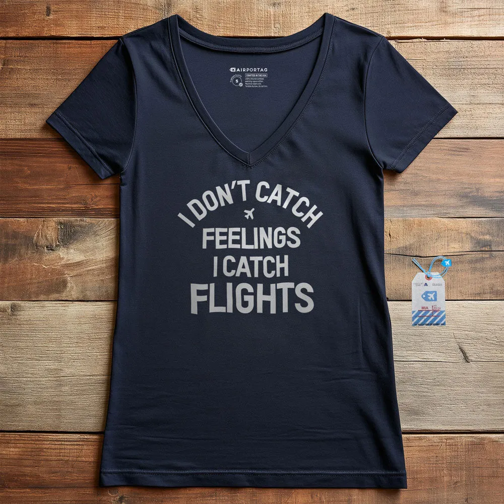 Catch Flights - Women's V-Neck T-Shirt