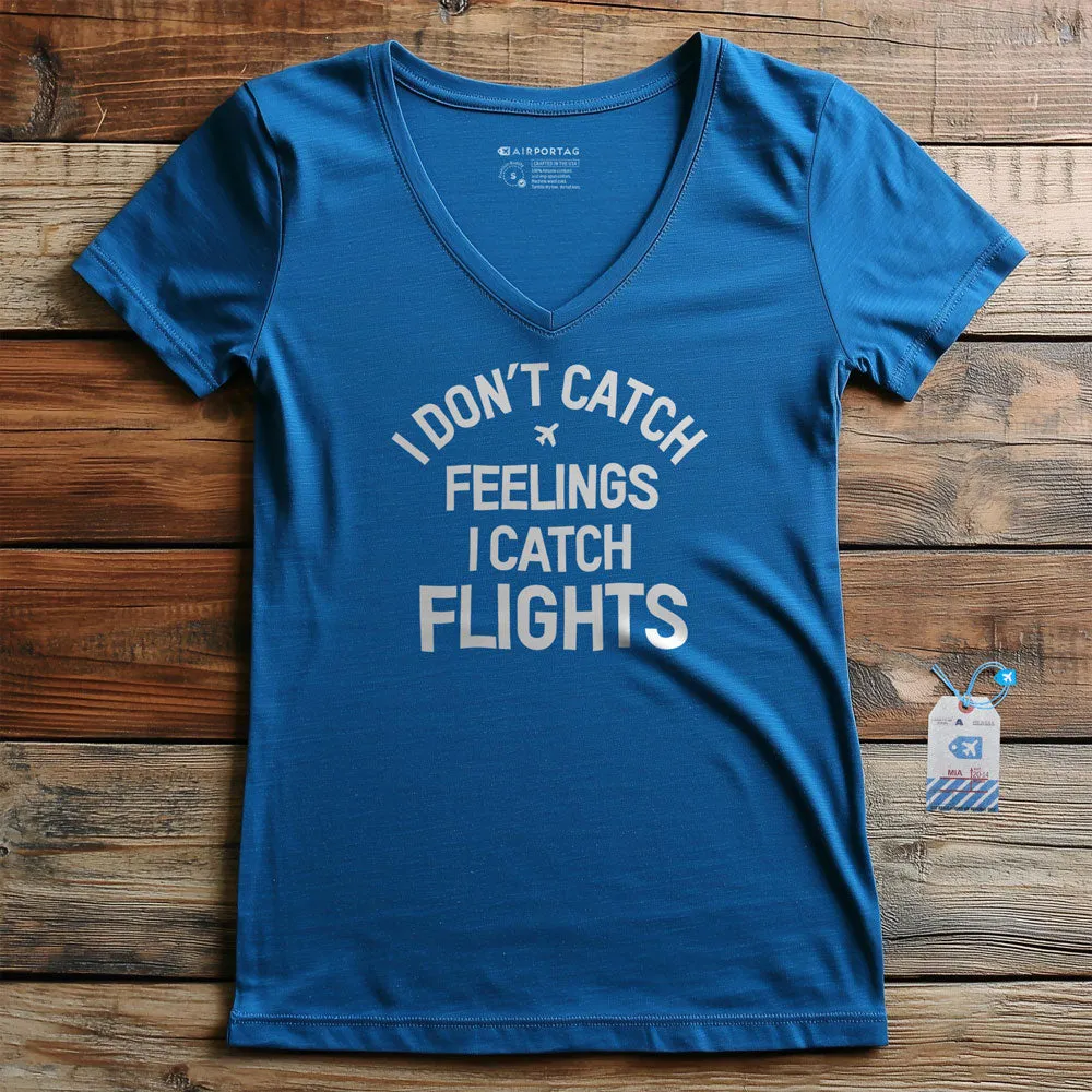 Catch Flights - Women's V-Neck T-Shirt