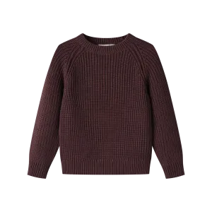 CHUNKY SWEATER-MULBERRY