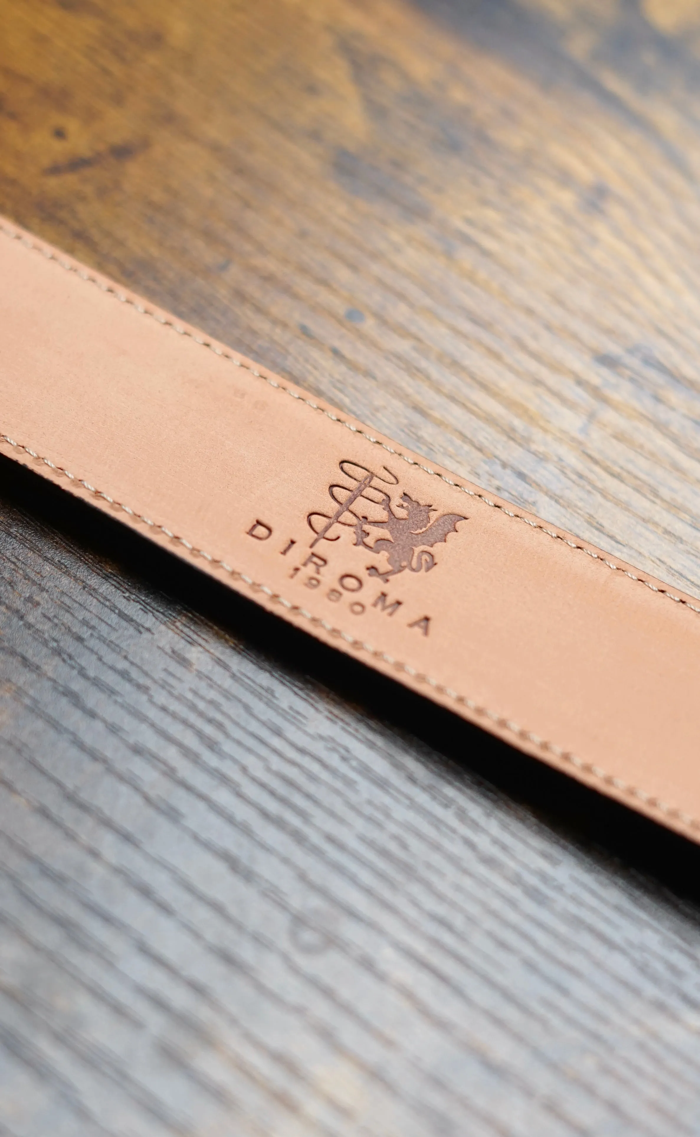 Cognac 100% Leather Belt