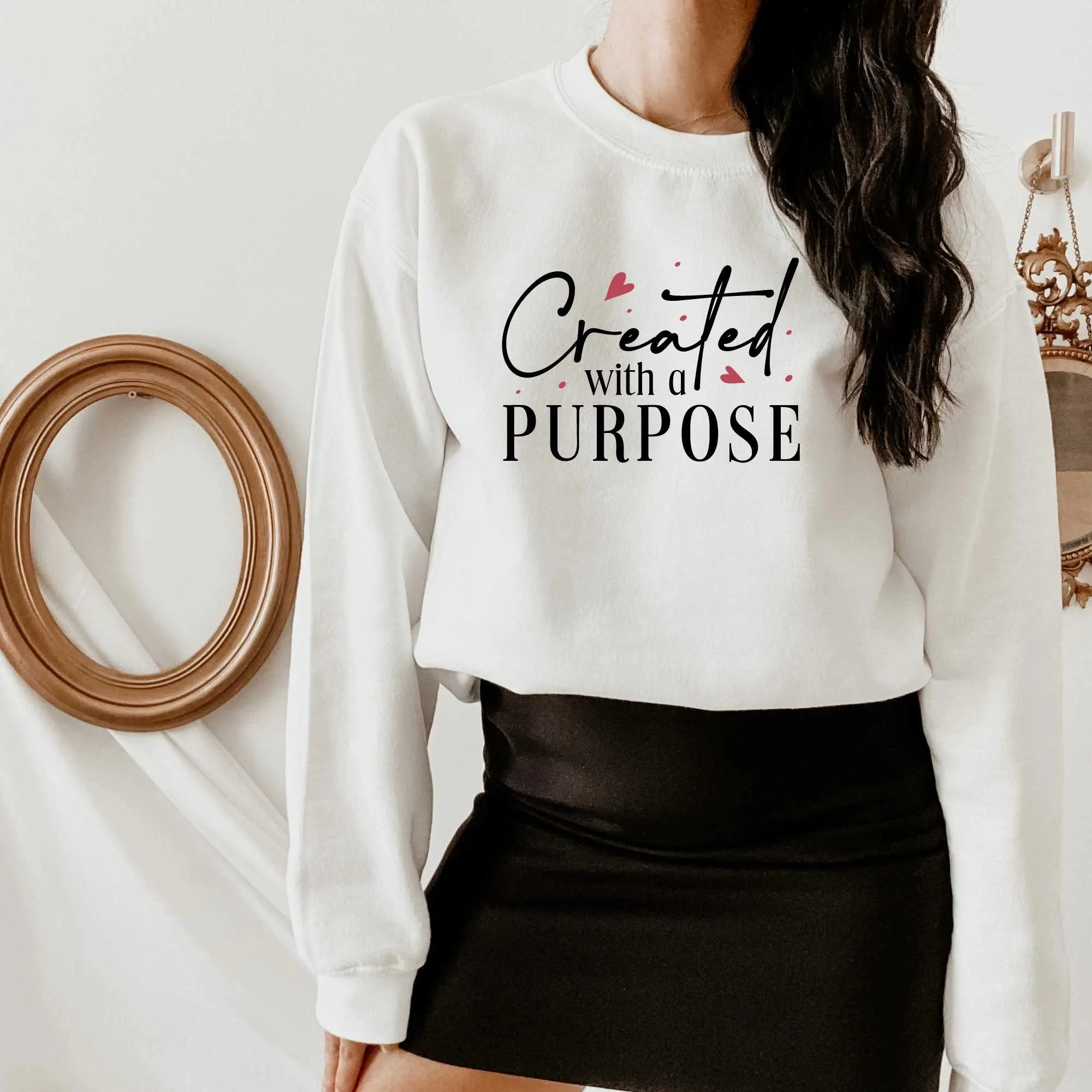 Created with a Purpose, Faith Based Bible Versus Shirt