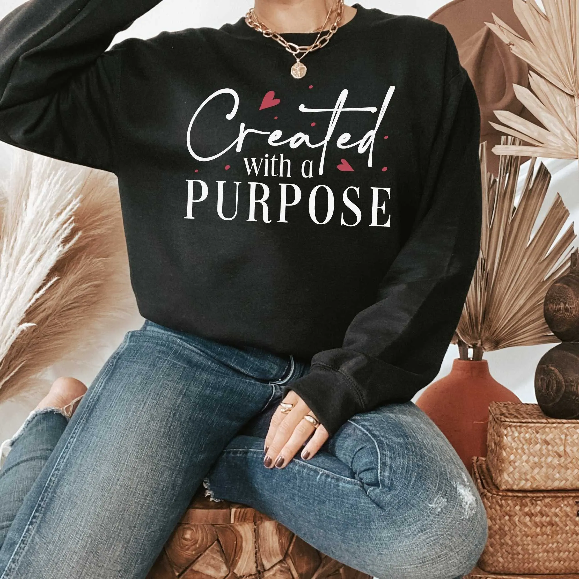 Created with a Purpose, Faith Based Bible Versus Shirt