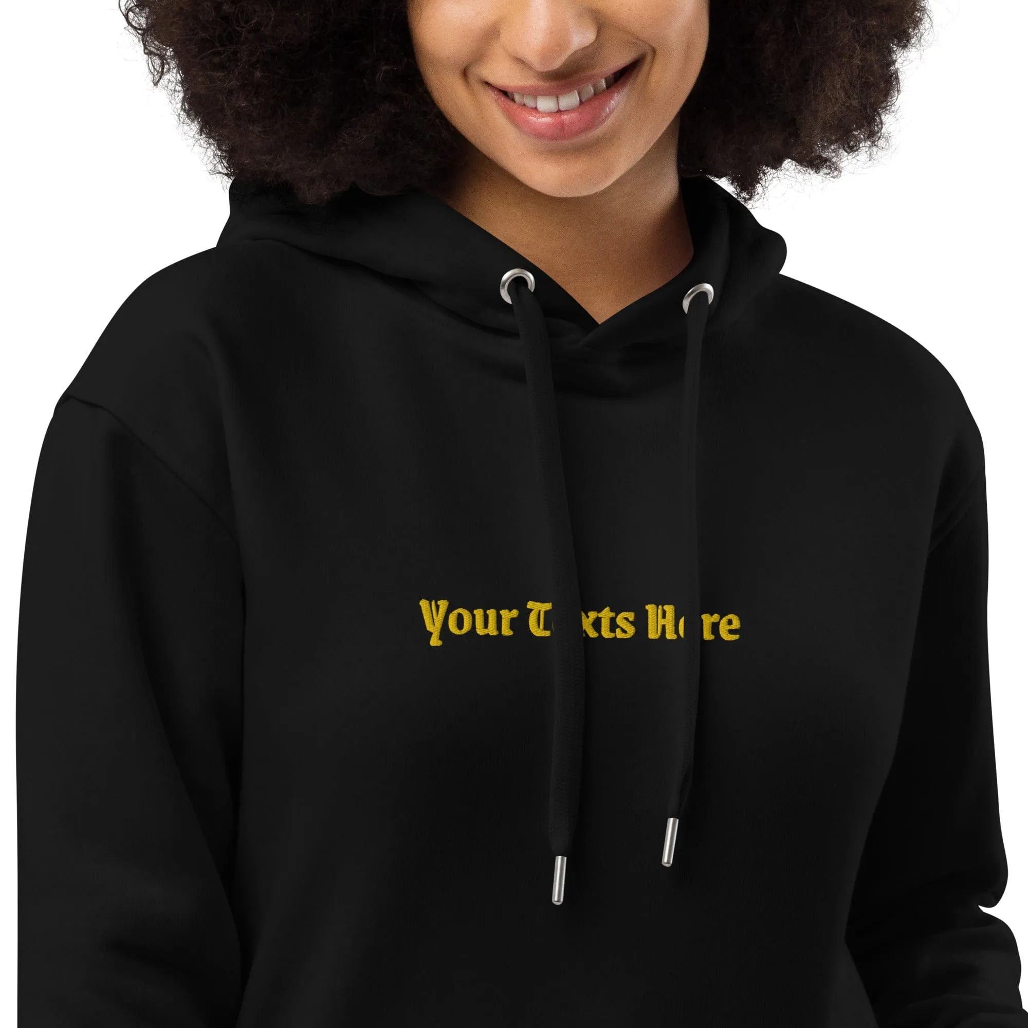 Customizable Premium Eco Pocket Hoodies - Custom Printing - Personalized Text - Your Text on a Pocket Hoodie