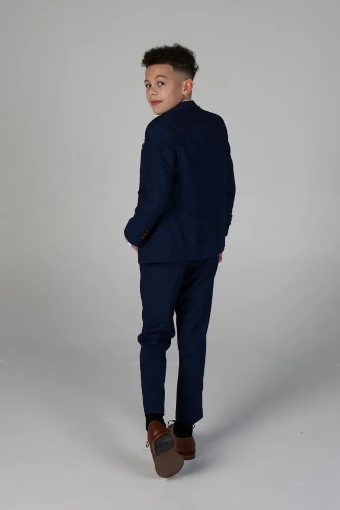 Device - Boy's Mayfair Blue Three Piece Suit