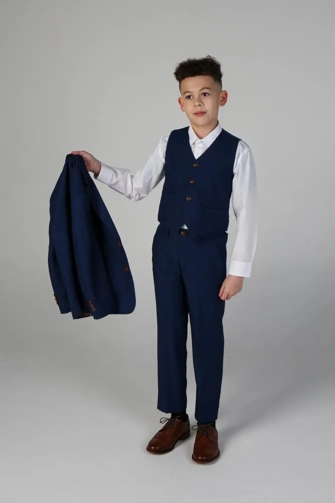 Device - Boy's Mayfair Blue Three Piece Suit