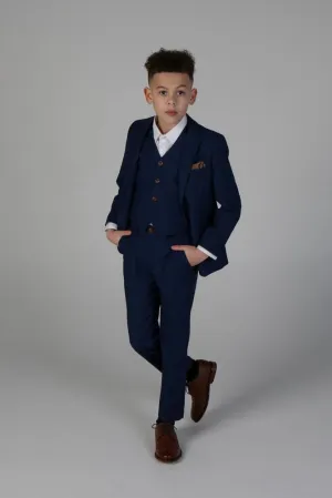 Device - Boy's Mayfair Blue Three Piece Suit