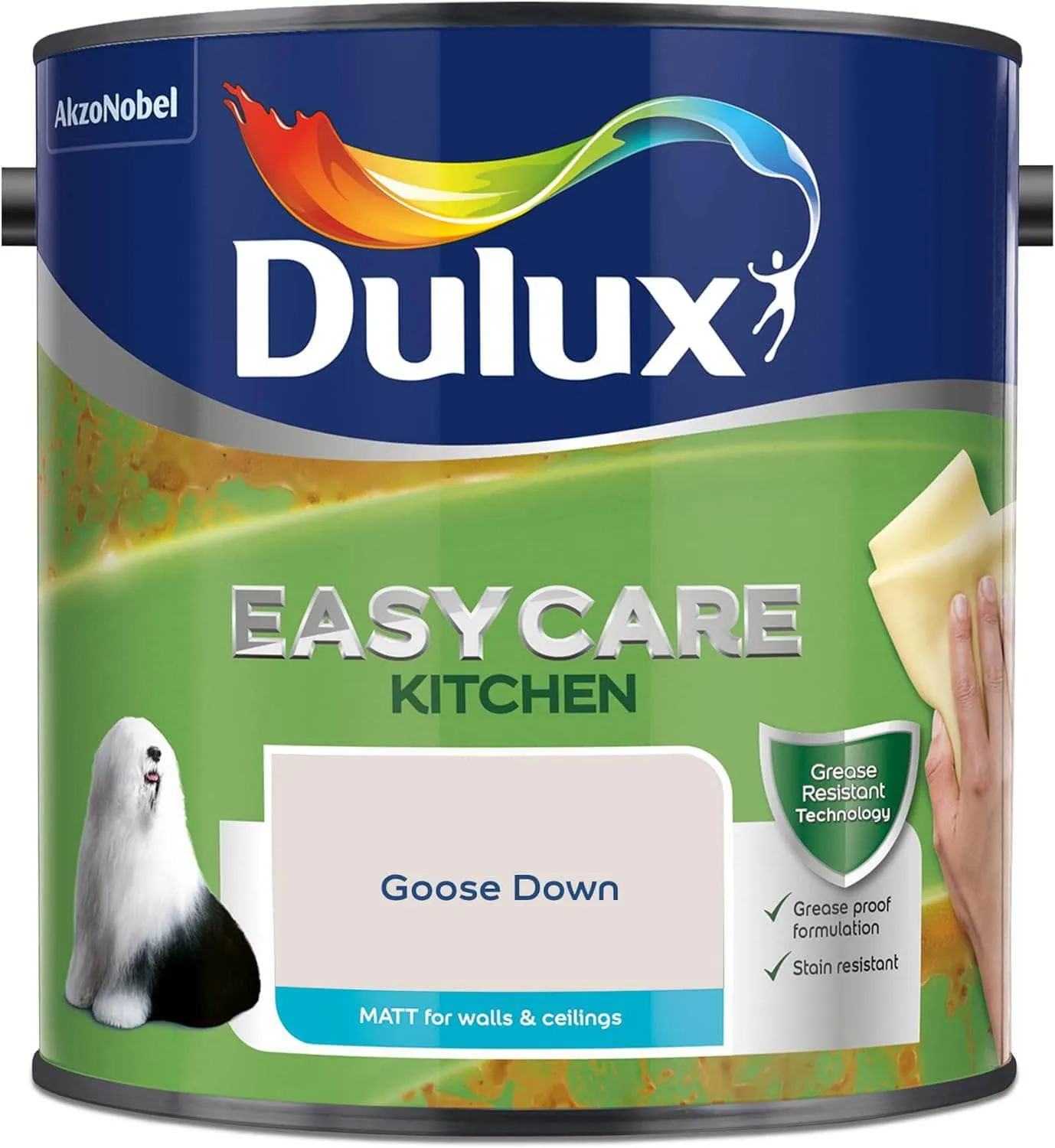 Dulux Easycare Kitchen 2.5L Matt Emulsion - Goose Down