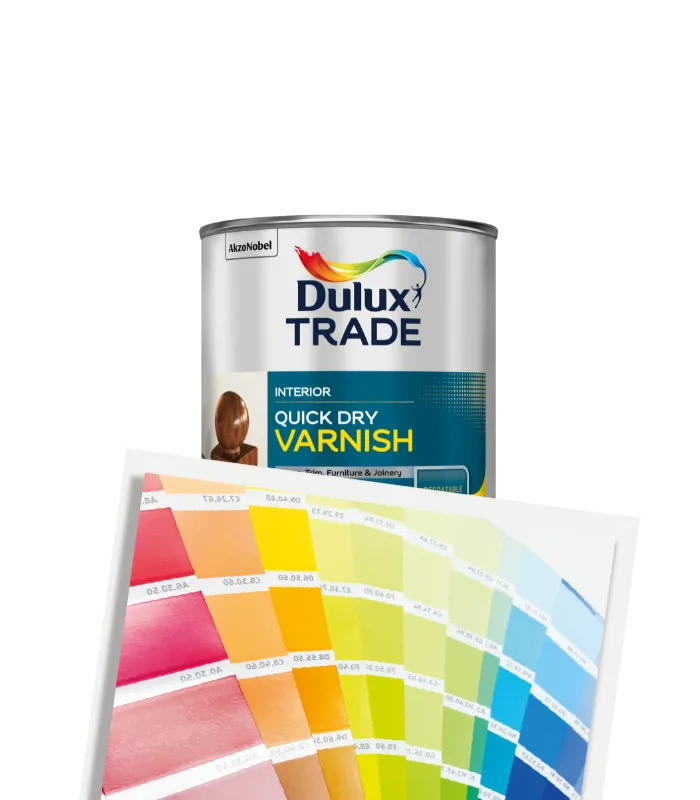 Dulux Trade Quick Dry Varnish Satin - Tinted Colour Match