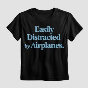 Easily Distracted By Airplanes - Kids T-Shirt