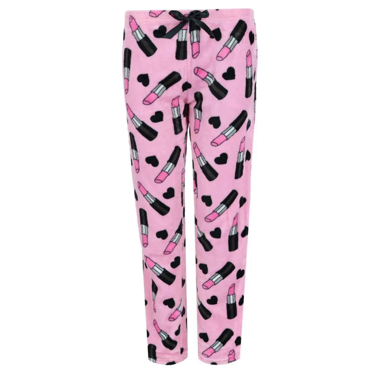 em & alfie Women's Makeup Print Plush Pajama Set