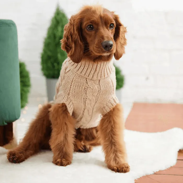 GF Pet Chalet Sweater Oatmeal For Dogs