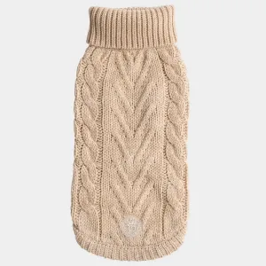 GF Pet Chalet Sweater Oatmeal For Dogs