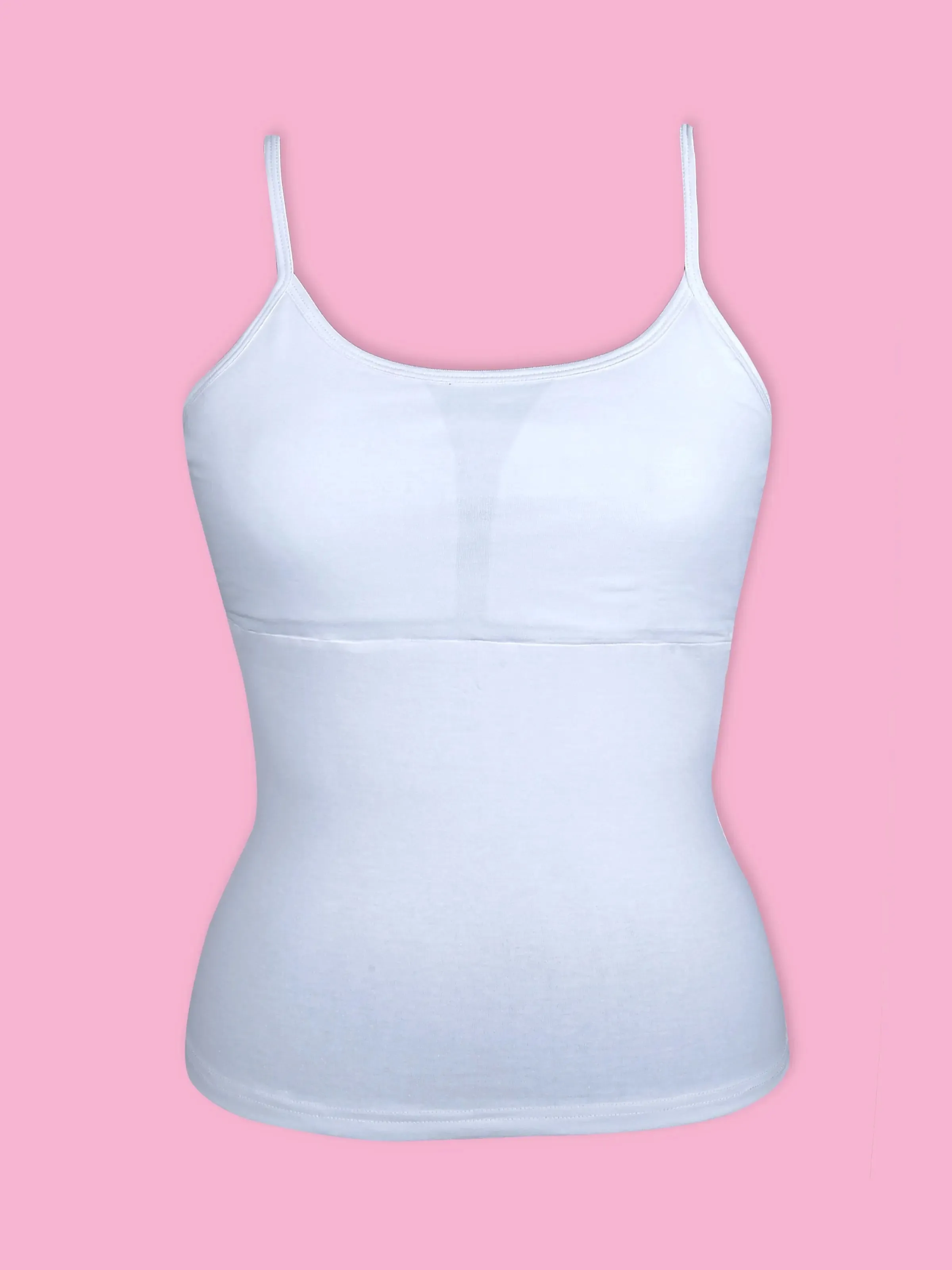 High Coverage Cotton Starter Camisole Bra | Adjustable Strap | Grey | White | Black Pack-of-3