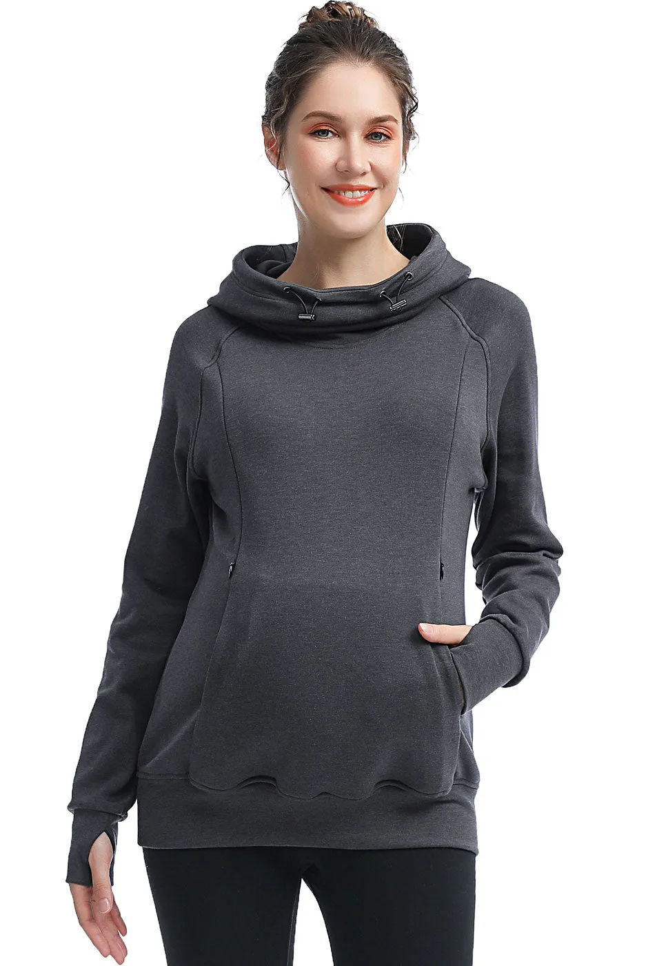 Kimi   Kai Maternity "Posie" Active Nursing Hoodie