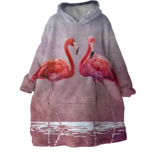 Ladies in Pink Wearable Blanket Hoodie