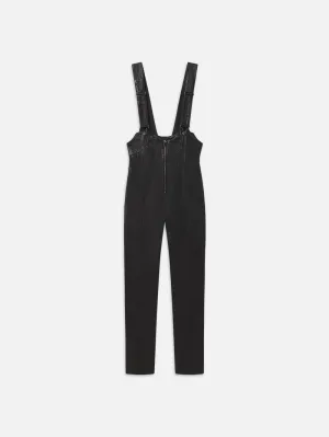 Leather Overall -- Black