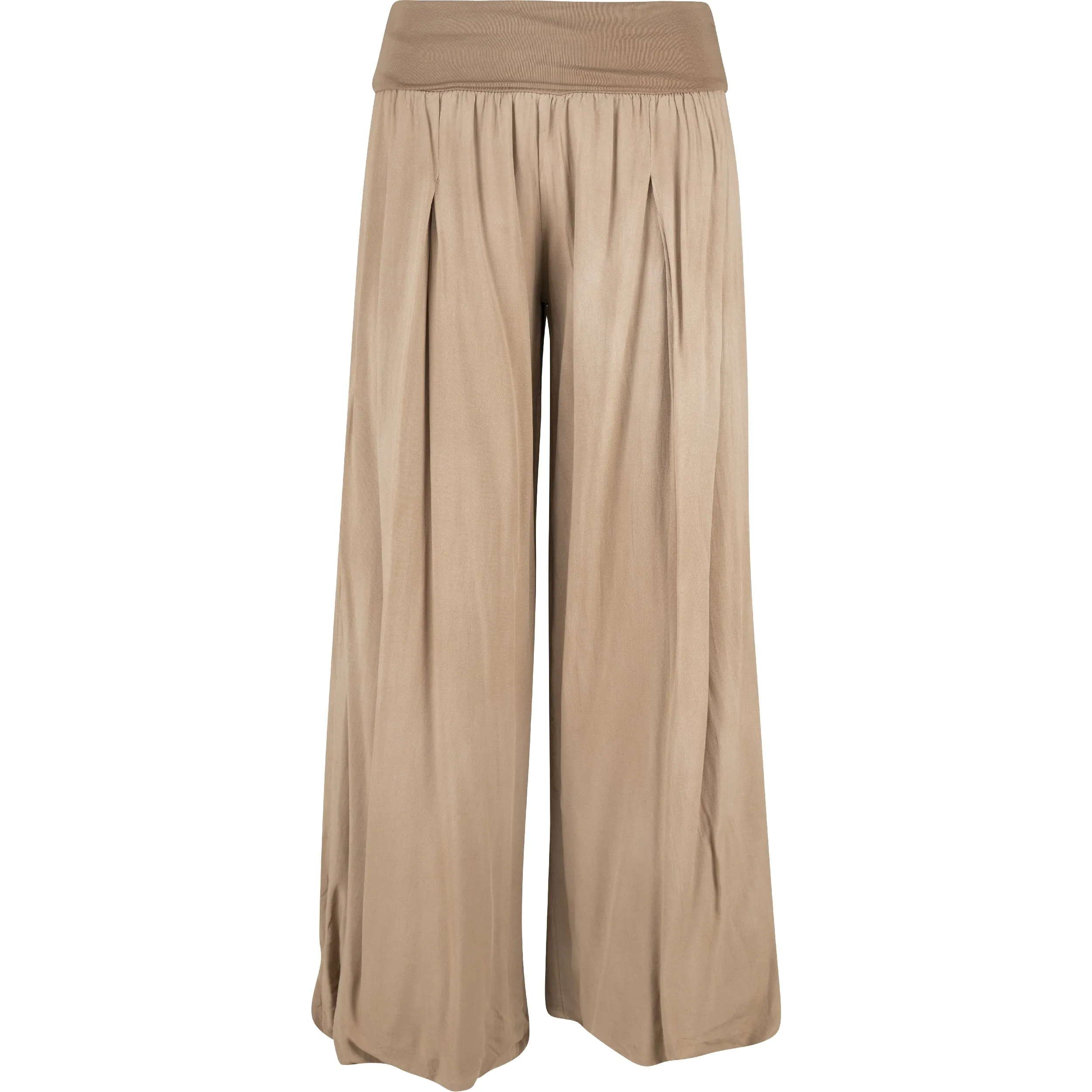 M Made in Italy – Flowy Knit Waistband Pull-On Pants