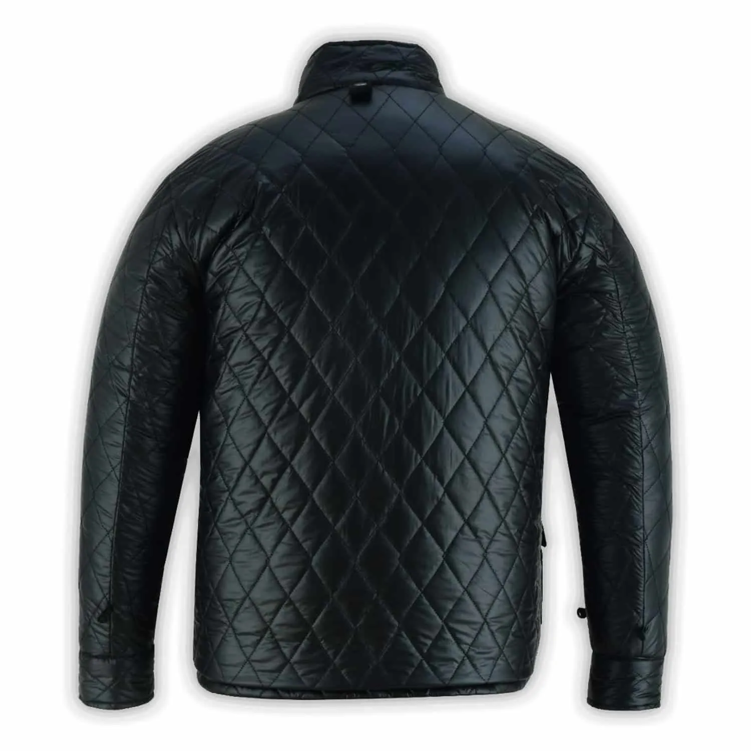 Men Diamond Puffer Jacket Black For Winter 2024