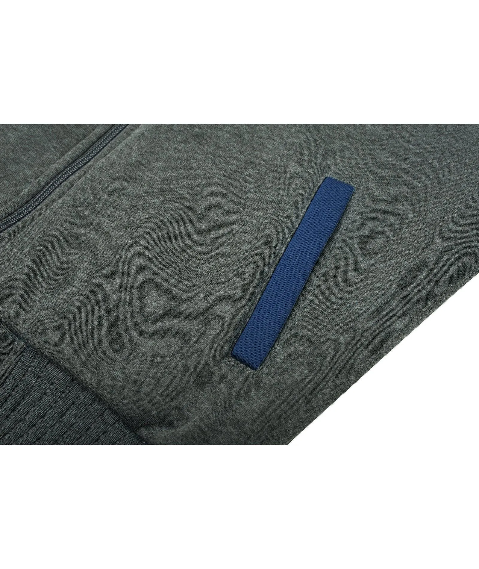 Men's Contrast Color Fleece Hoodie-ZPK006404