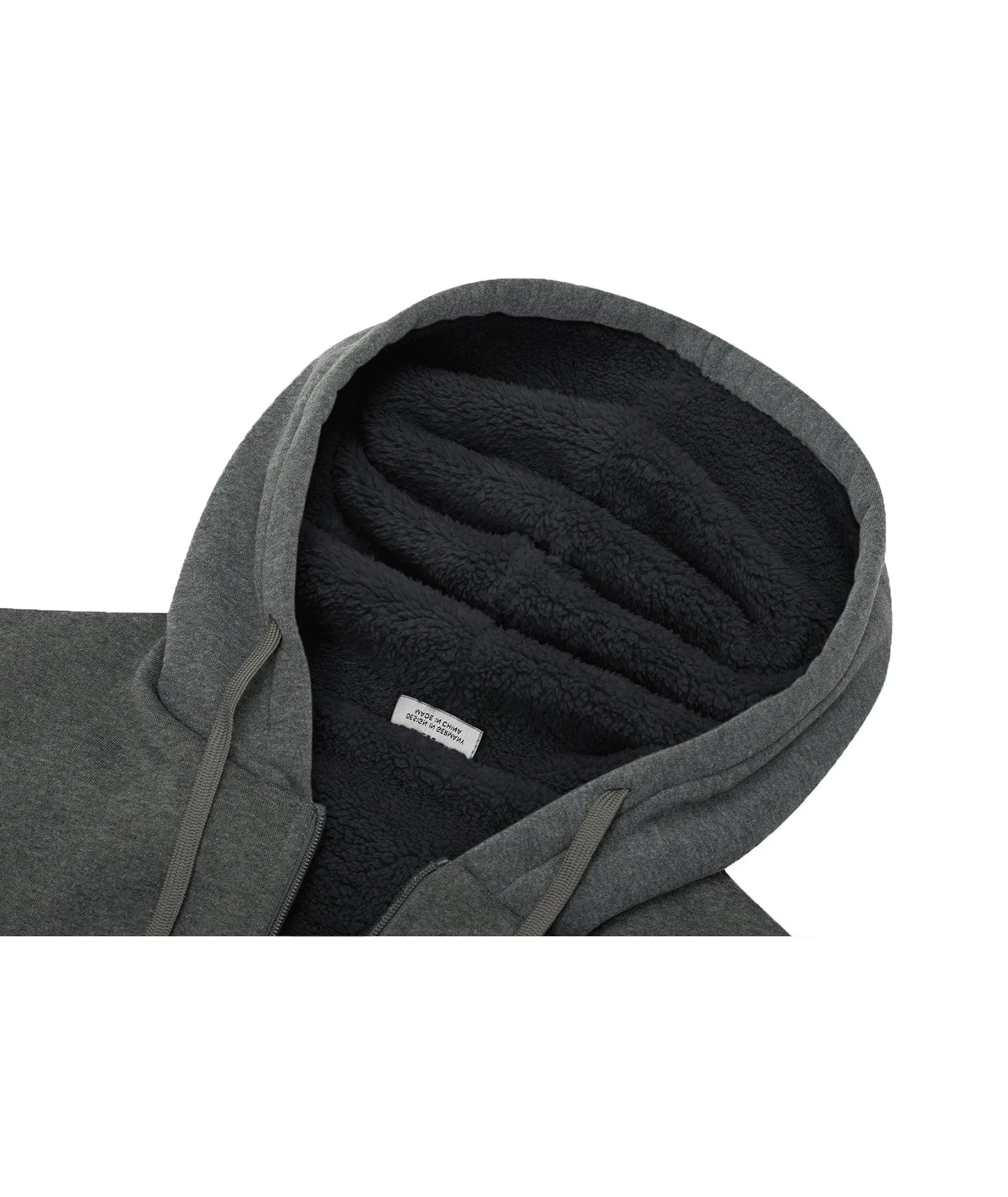 Men's Contrast Color Fleece Hoodie-ZPK006404