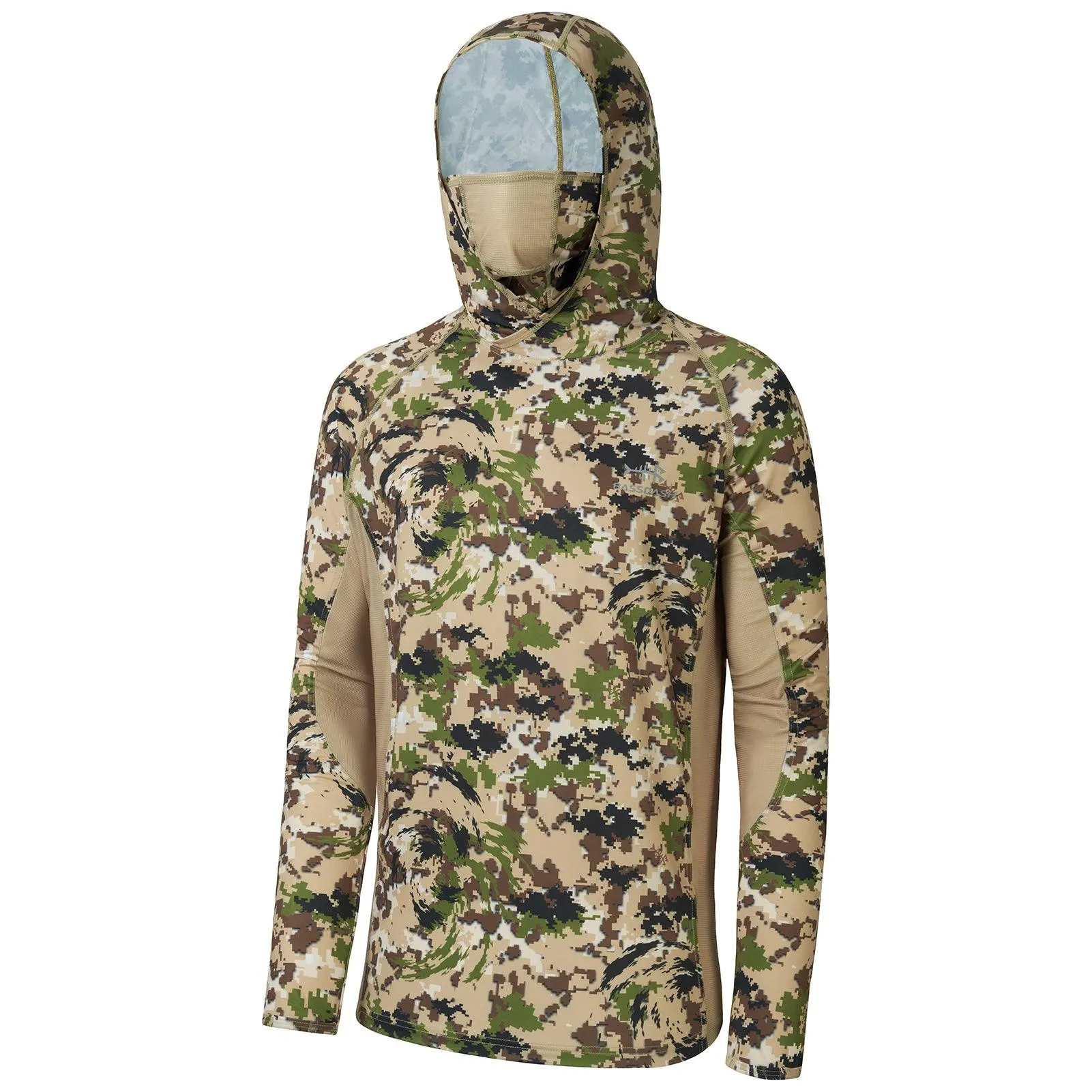 Men's UPF 50  Long Sleeve Hunting Hoodie with Mask FS06M