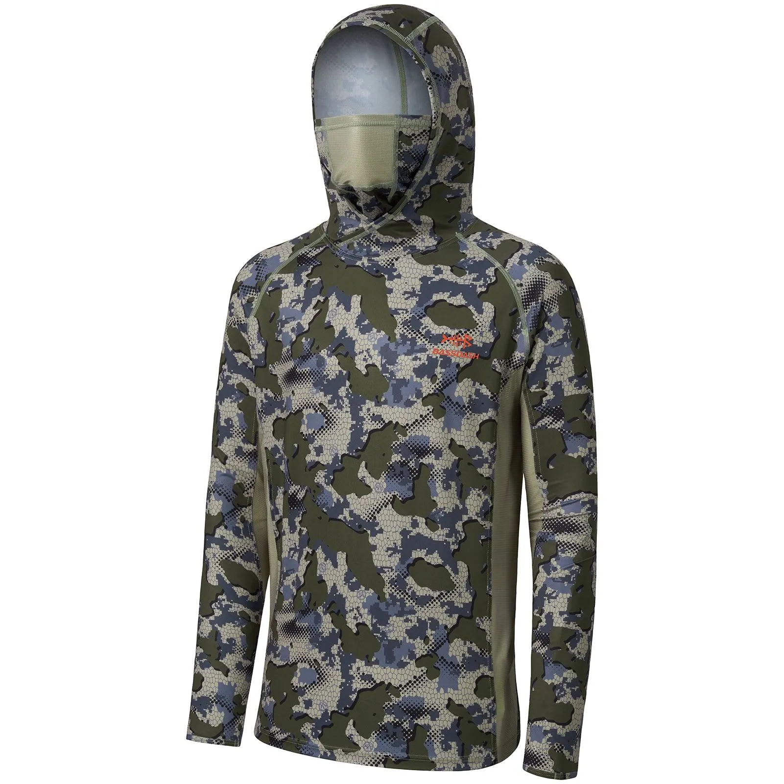 Men's UPF 50  Long Sleeve Hunting Hoodie with Mask FS06M