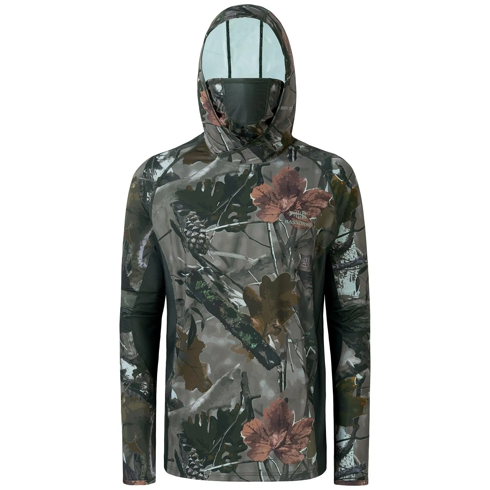 Men's UPF 50  Long Sleeve Hunting Hoodie with Mask FS06M