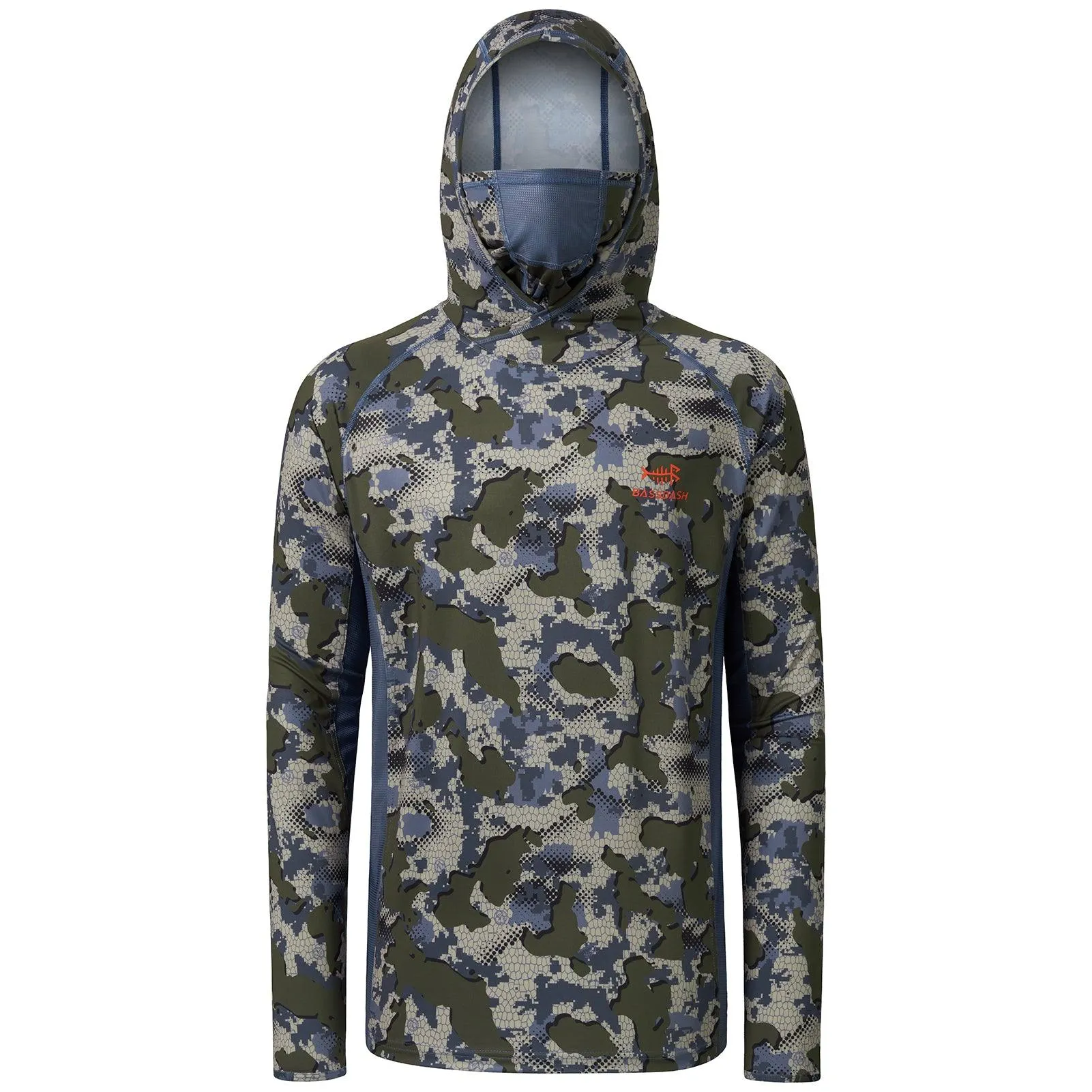 Men's UPF 50  Long Sleeve Hunting Hoodie with Mask FS06M