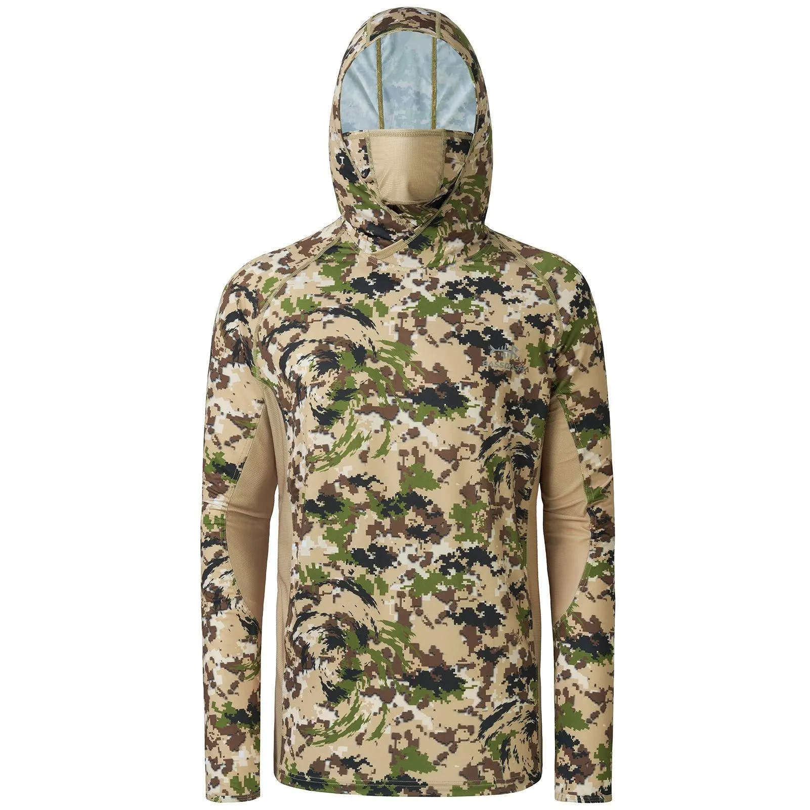 Men's UPF 50  Long Sleeve Hunting Hoodie with Mask FS06M