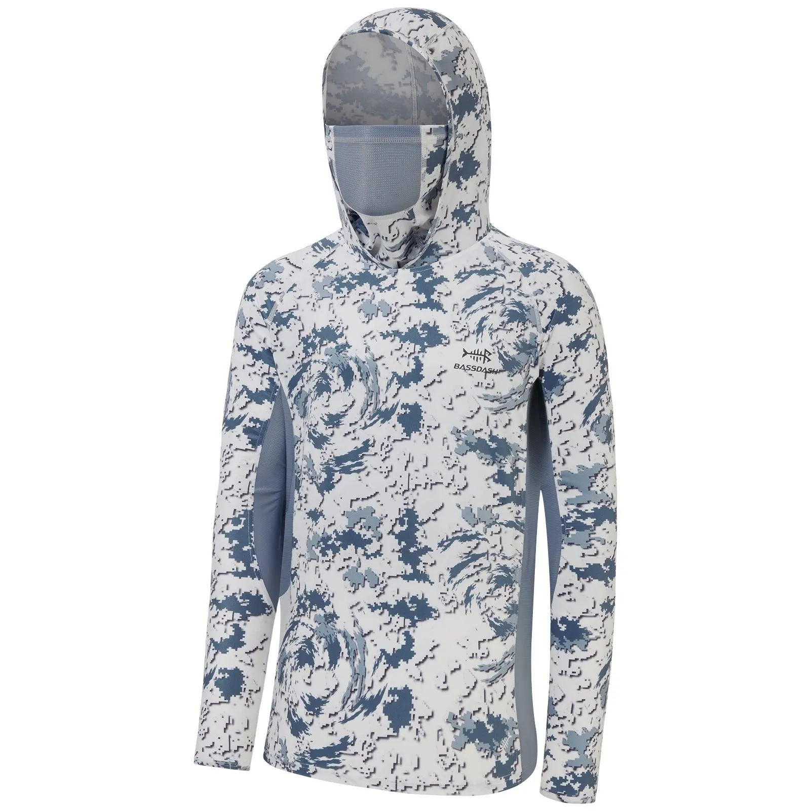 Men's UPF 50  Long Sleeve Hunting Hoodie with Mask FS06M