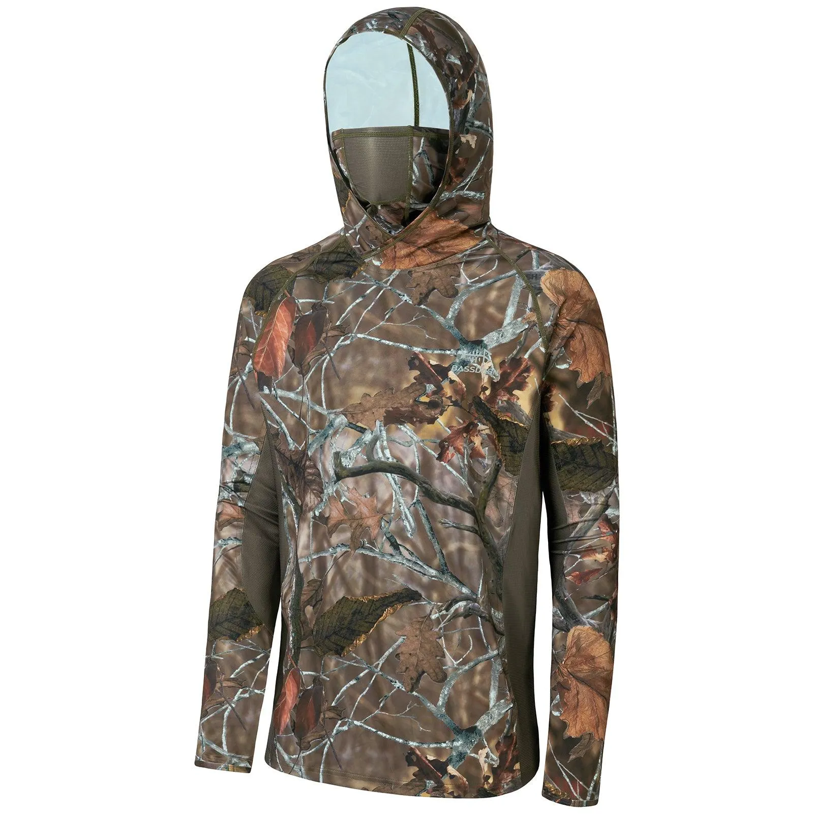 Men's UPF 50  Long Sleeve Hunting Hoodie with Mask FS06M