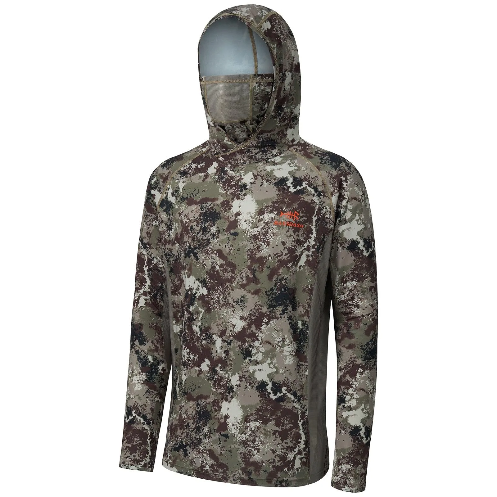 Men's UPF 50  Long Sleeve Hunting Hoodie with Mask FS06M