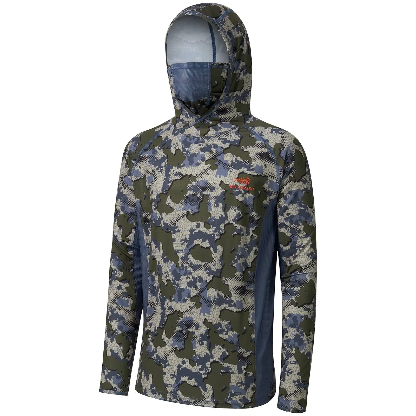 Men's UPF 50  Long Sleeve Hunting Hoodie with Mask FS06M