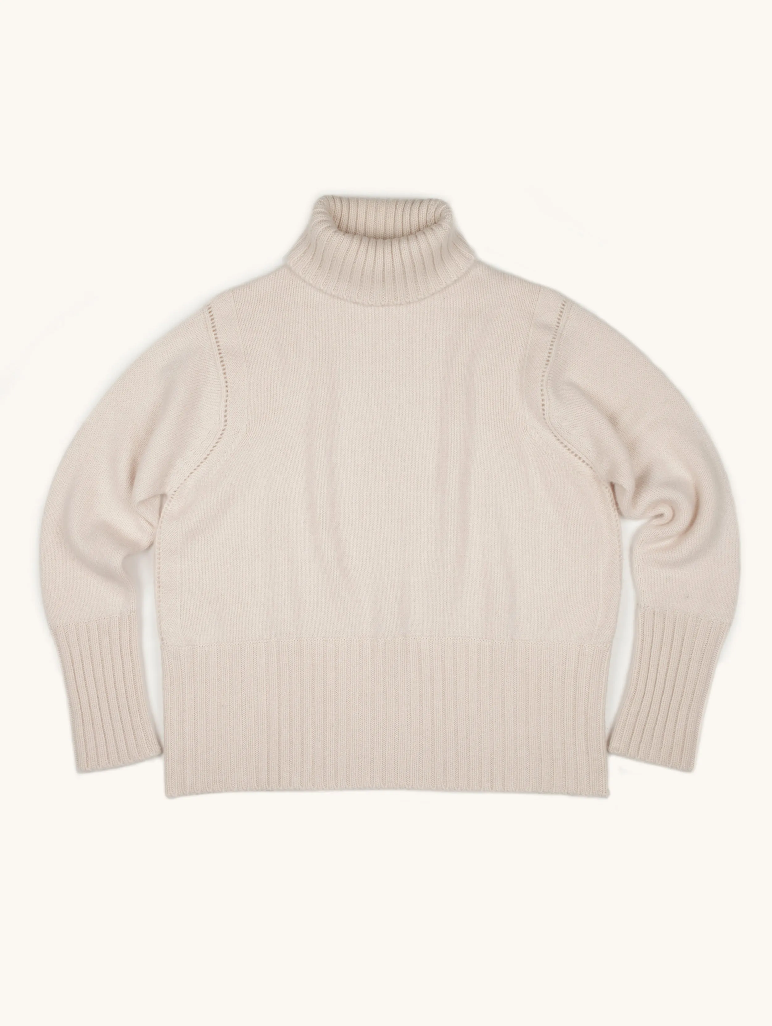 Mid-Weight Roll Neck Cashmere Sweater