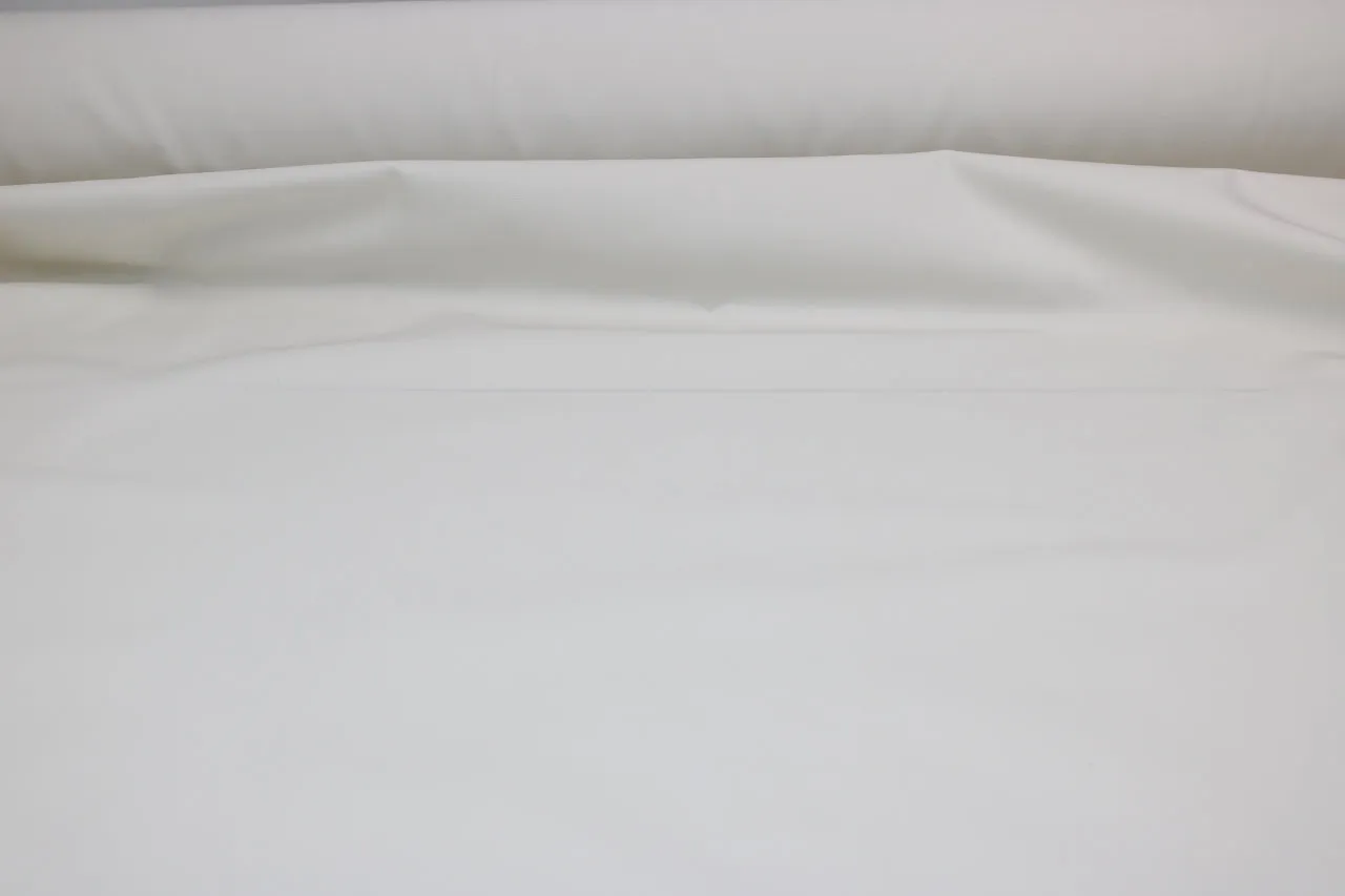 Midweight Italian Cotton Twill - Soft White