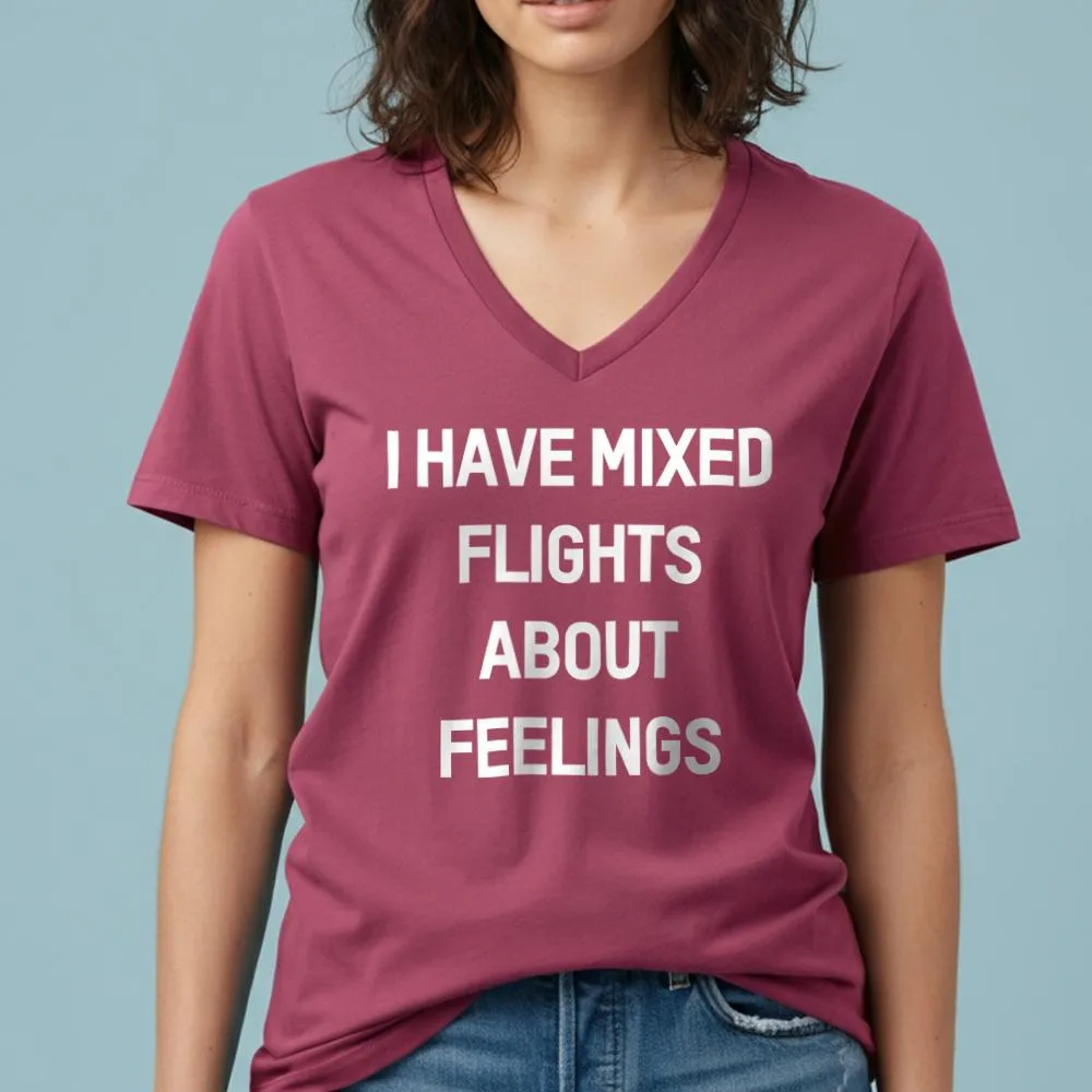 Mixed Flights - Women's V-Neck T-Shirt