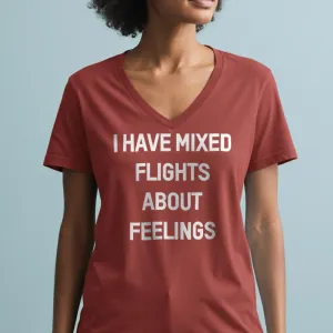 Mixed Flights - Women's V-Neck T-Shirt