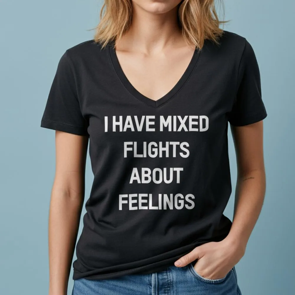 Mixed Flights - Women's V-Neck T-Shirt