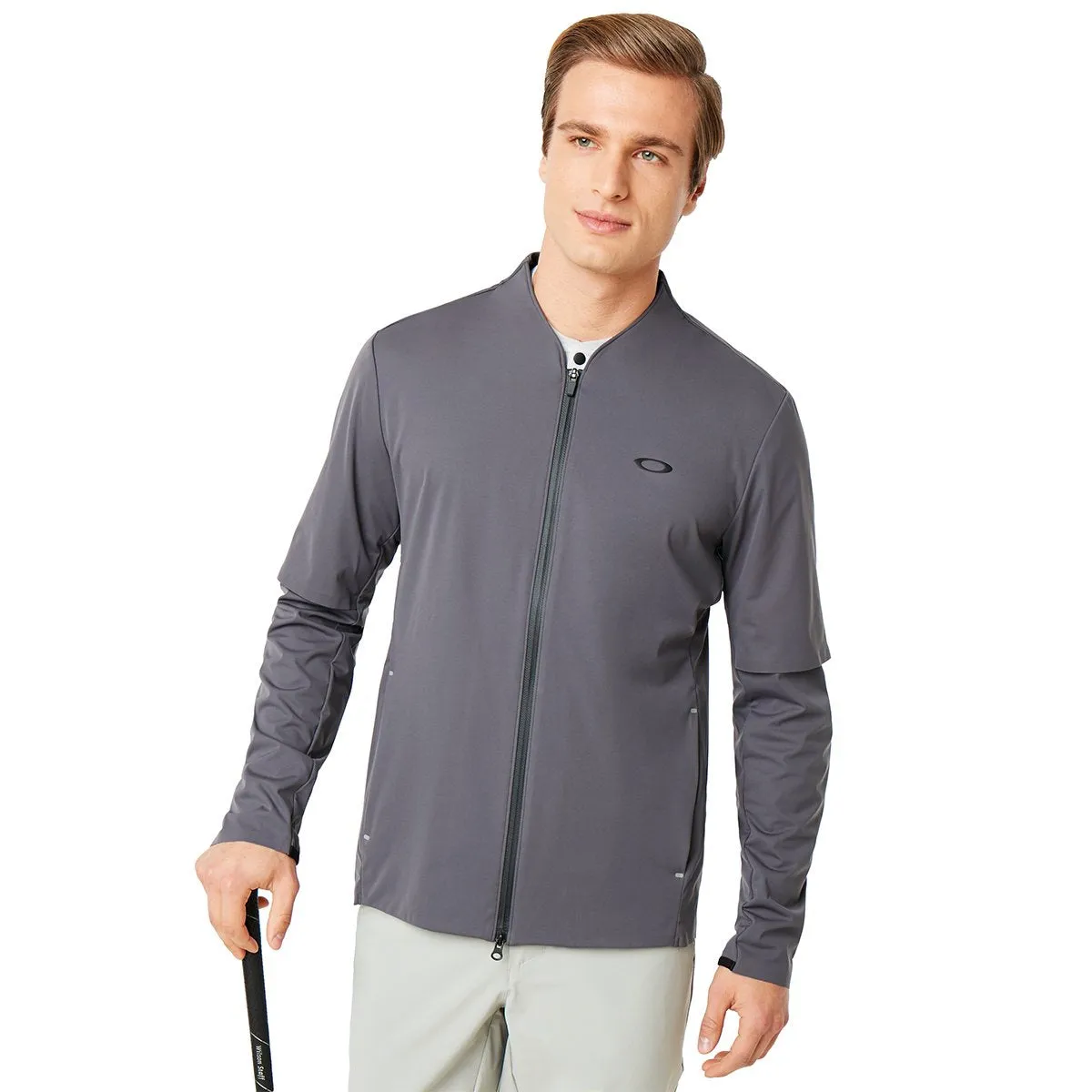 Oakley Men's Albatross Rain Full Zip Jacket Forged Iron M