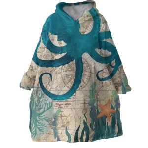 Octopus Love Wearable Blanket Hoodie