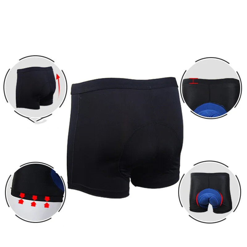 Outdoor Bicycle Silicone Cushion Short Pants Bike Breathable Underpants Soft Sock-Absorption Cycling Underwear