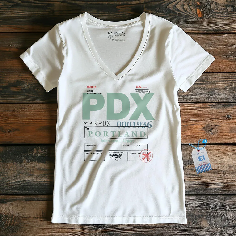 PDX - Women's V-Neck T-Shirt