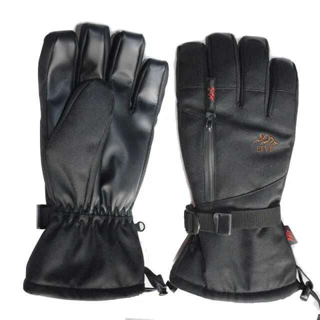 QUESHARK Touchscreen Waterproof Snowboard Mittens