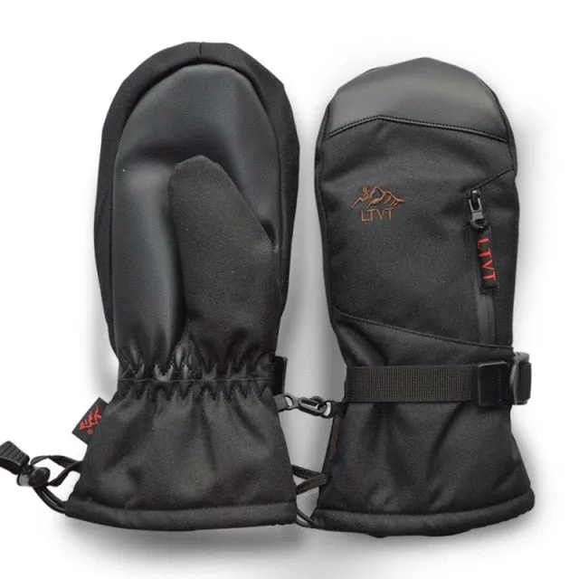 QUESHARK Touchscreen Waterproof Snowboard Mittens