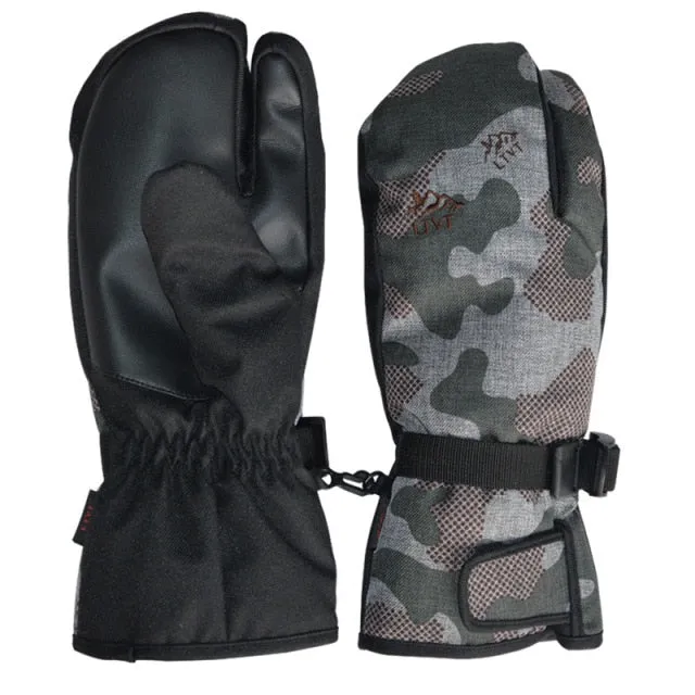 QUESHARK Touchscreen Waterproof Snowboard Mittens